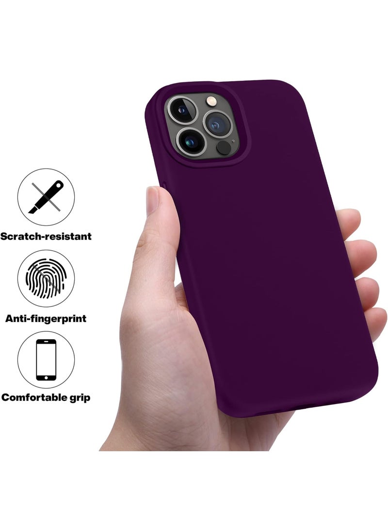 Case for iPhone 12 Pro Soft Liquid Silicone Gel Case Full Body Shockproof Protection Matte Finish Cover Soft Microfiber Lining Cushion Slim Back Case for iPhone 12 Pro - Image 2